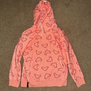 AMPERSAND AVE Pink and Red Heart Women's Hoodie